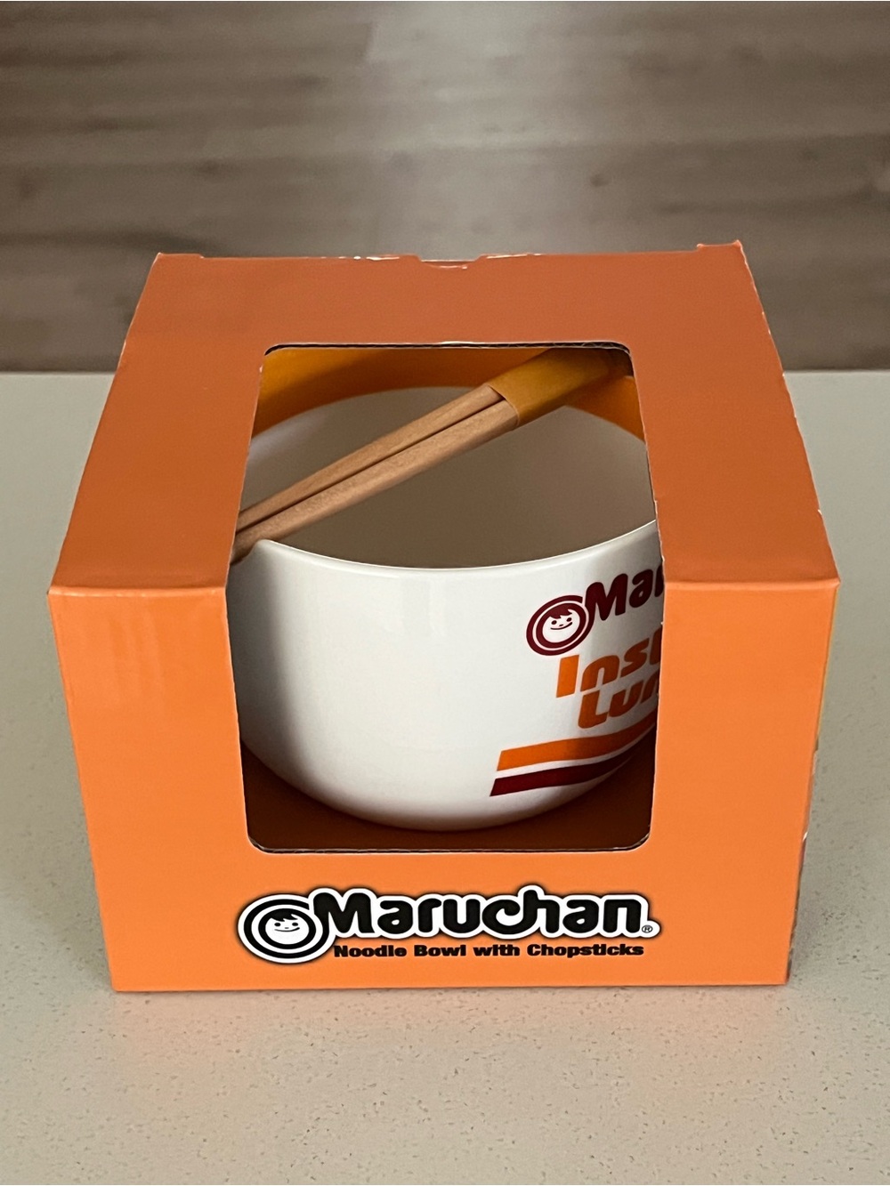 Maruchan Instant Lunch Ceramic Noodle Bowl with Chopsticks